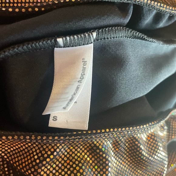 American Apparel Gold Shimmer Pencil Skirt - Picture 2 of 9